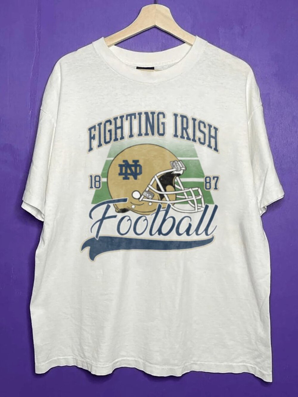 Vintage 1887 NCAA Notre Dame Fighting Irish Shirt, University of Notre Dame Tee